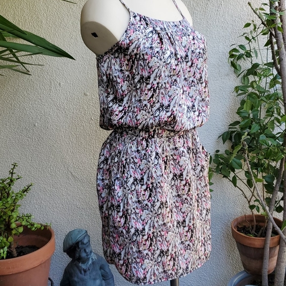 Satin like Really Cute Spaghetti Straps Dress with pockets Looks great on - Picture 5 of 8